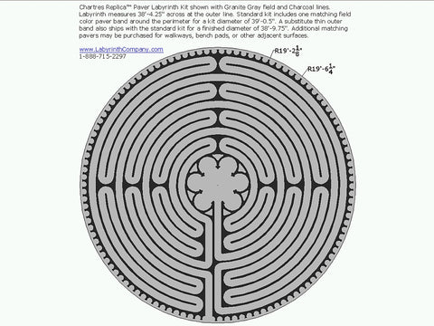 Chartres Replica™ Paver Brick Labyrinth Kit