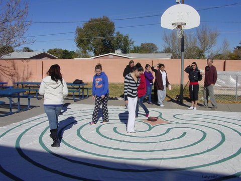 Classical Labyrinth - Sage Green Lines - 21'-9"