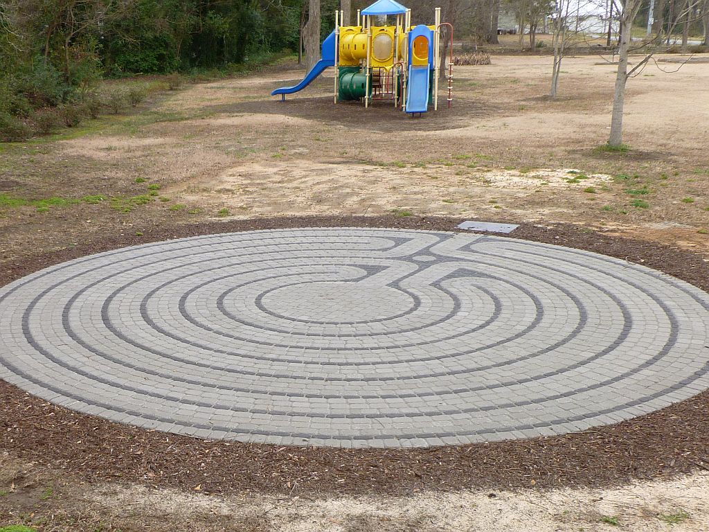 Round Classical™ paver brick labyrinth kits from The Labyrinth Company