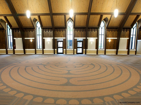 LittleRockAR-StJamesUMC-VisionQuest-a-la-Chartres-Labyrinth-30'-Diameter-CarpetTiles