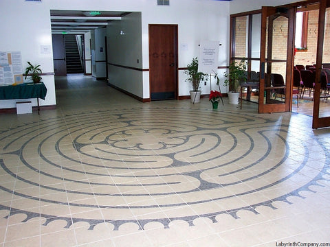 LoganUT-StJohnEpiscopal-VisionQuest-a-la-Chartres-labyrinth-ceramic-tiles